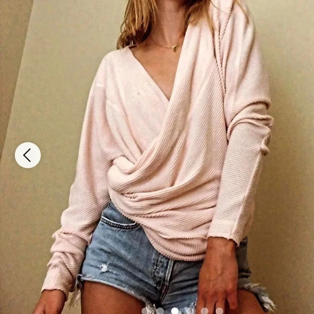Free People Pink Sweater Size S NWT